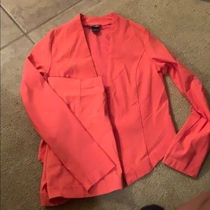 Peach short set (blazer top)